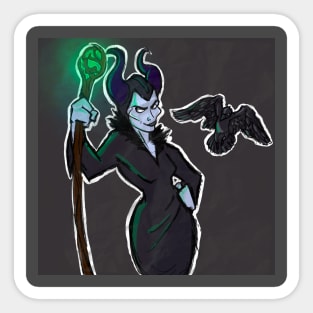 Maleficent Sketch Sticker